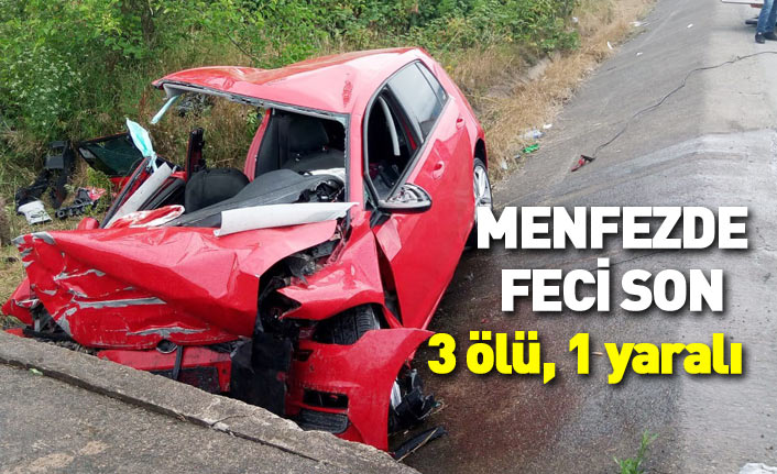 Menfezde feci son: 3 ölü, 1 yaralı 