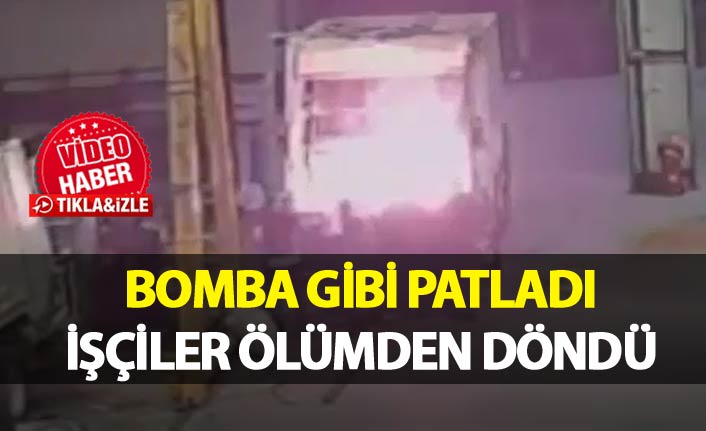 Bomba gibi patladı: İşçiler ölümden döndü