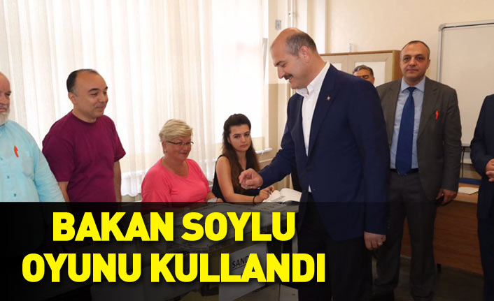Bakan Soylu oyunu İstanbul'da kullandı