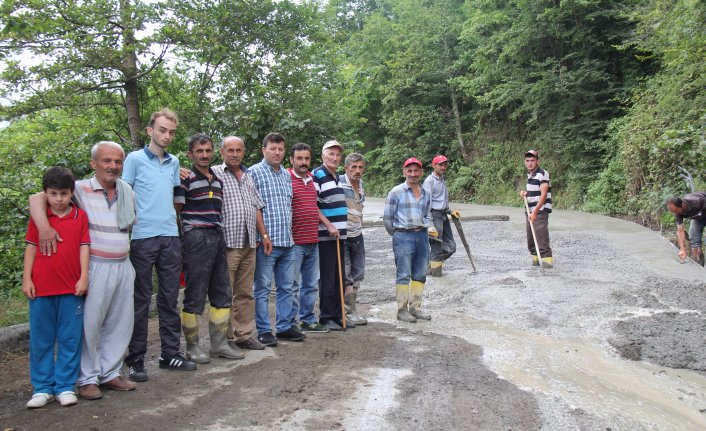 Vakfıkebir'de asfalt çalışması