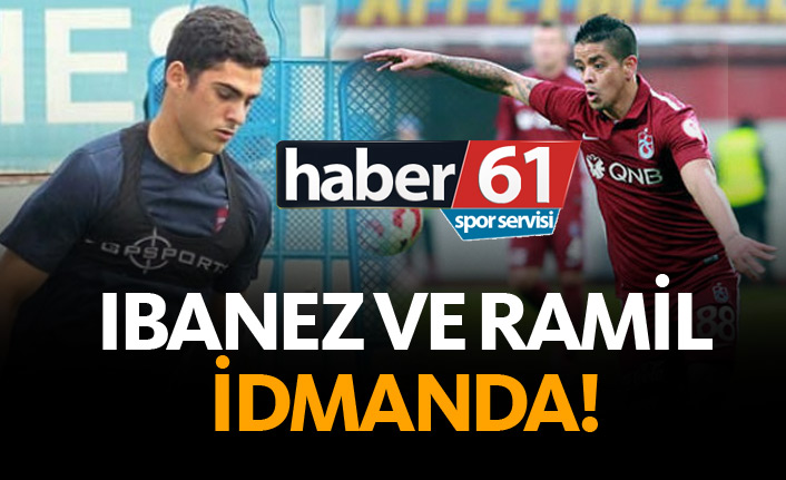 Ibanez ve Ramil Trabzonspor idmanında