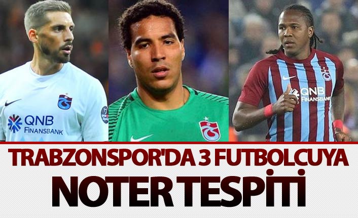 Trabzonspor'da 3 futbolcuya noter tespiti