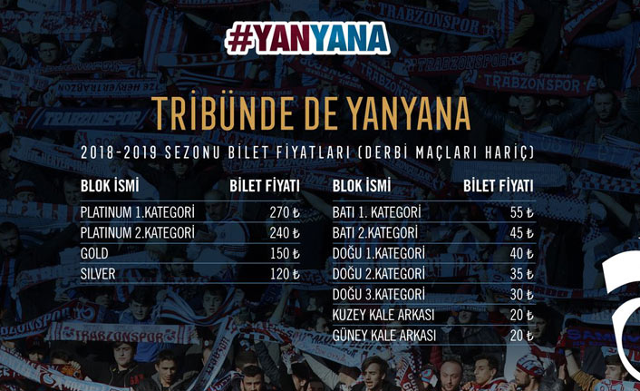Trabzonspor'da bilet fiyatları açıklandı
