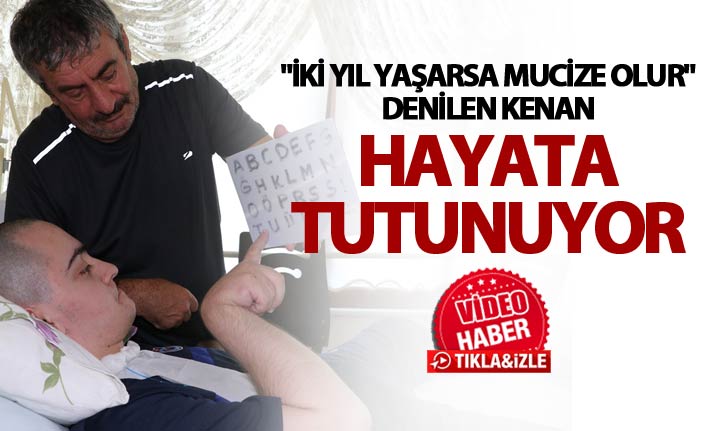 Trabzon'da Serebral palsi hastası Kenan'ın yaşam mücadelesi