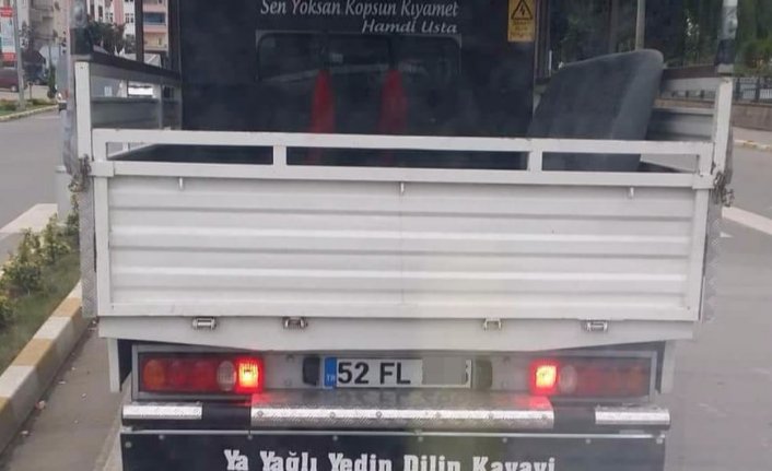 Karadenizli kamyoncunun yazısı böyle olur