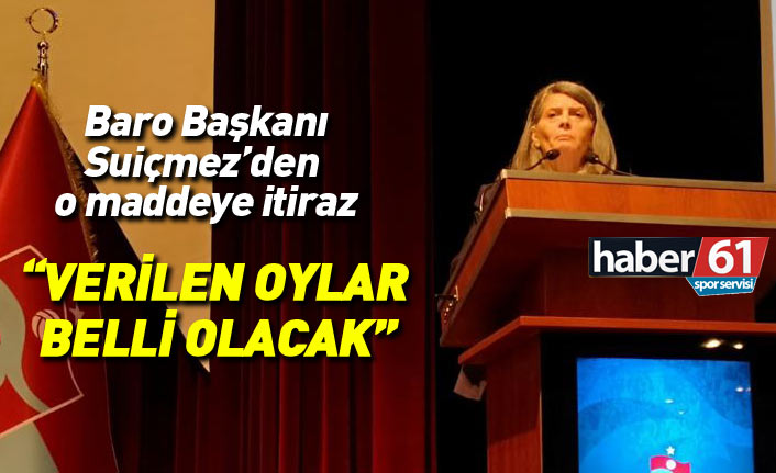 Trabzonspor tüzüğündeki maddeye Baro başkanından itiraz