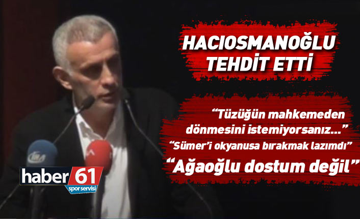 İbrahim Hacıosmanoğlu: Ağaoğlu'na telefonda 'dostum değilsin' dedim