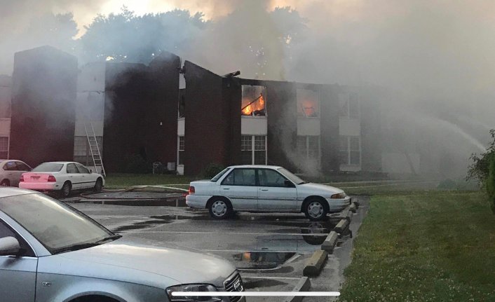 ABD'de Türklerin yaşadığı bina yandı