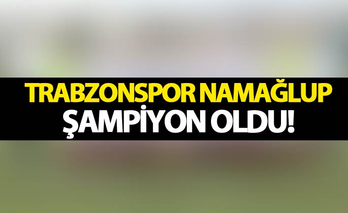 Trabzonspor U13 namağlup şampiyon oldu!