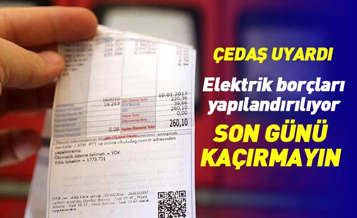 Trabzon'da elektrik borçları yapılandırılıyor... Son günü kaçırmayın