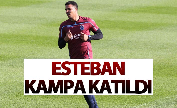 Trabzonspor'da Esteban kampa katıldı