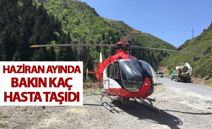 Trabzon'da 44 hasta için havalandı