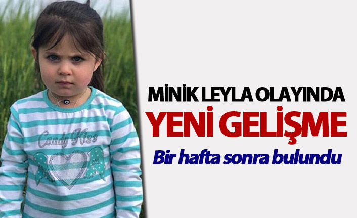 Minik Leyla olayında yeni gelişme