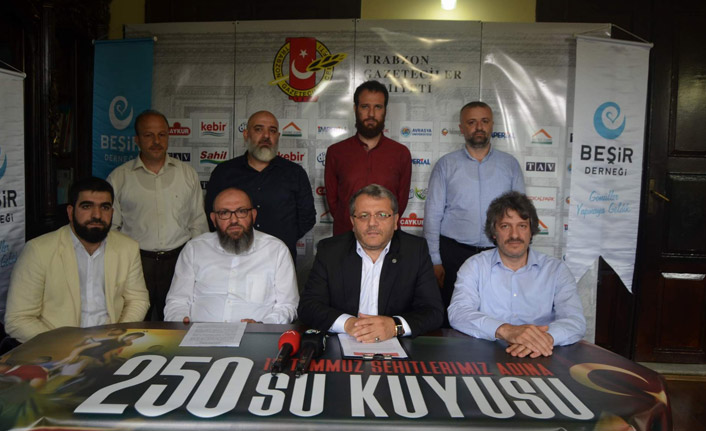 Trabzon'da şehitler için proje