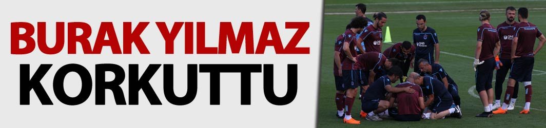 Trabzonspor'da Burak Yılmaz korkuttu