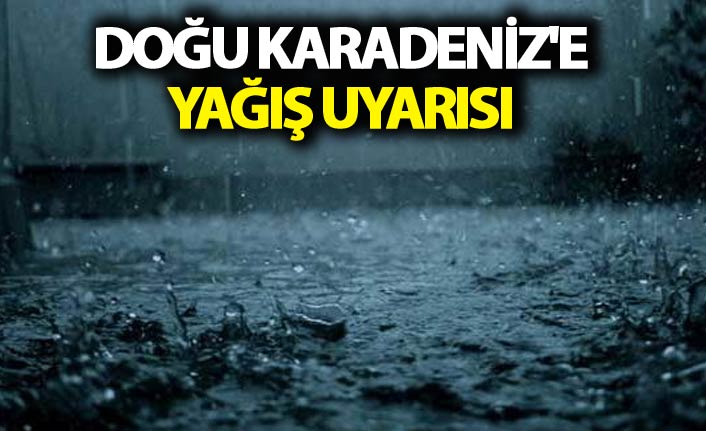 Orta ve Doğu Karadeniz’de 6 il için kuvvetli yağış uyarısı