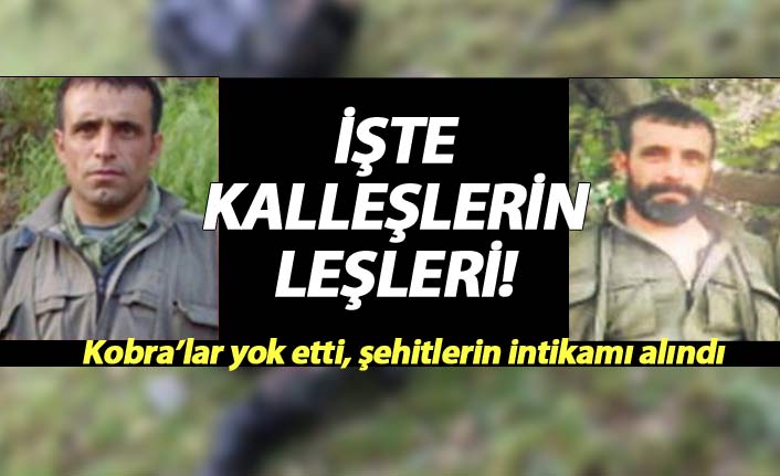 Eren Bülbül ve Astsubay Ferhat Gedik'i şehit eden teröristlerin leşleri!
