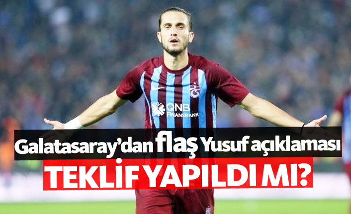Galatasaray'dan flaş Yusuf Yazıcı açıklaması