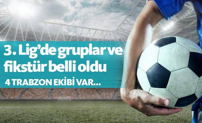 3. Ligde fikstür belli oldu!