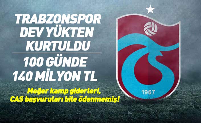 Trabzonspor dev borçtan kurtuldu! Eski yönetimlerden kalan hangi borçlar ödendi?