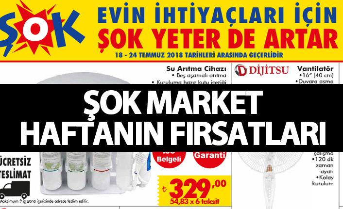 Şok Aktüel haftanın fırsatları - Şok hafta sonu indirimli kampanyalı ürünler
