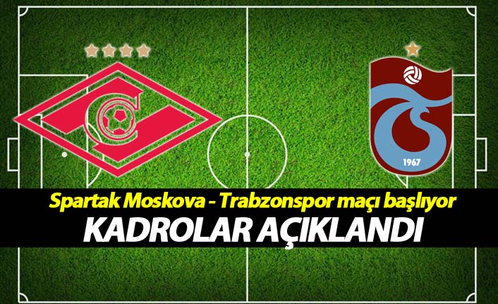 Trabzonspor'un Spartak Moskova maçı kadrosu açıklandı