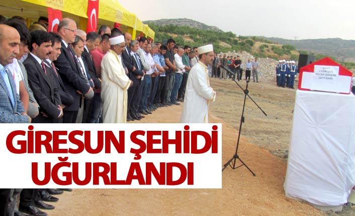 Giresun şehidi son yolculuğuna uğurlandı