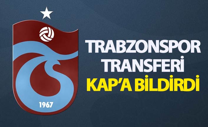 Trabzonspor  Vahid Amiri transferini KAP'a bildirdi