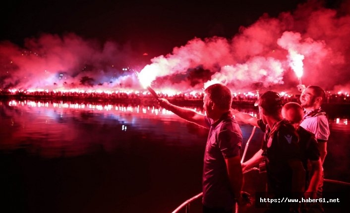 Trabzonspor taraftarı İstanbul'u adeta yaktı