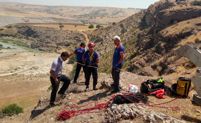 AFAD Ekipleri mahsur kalan keçileri kurtardı