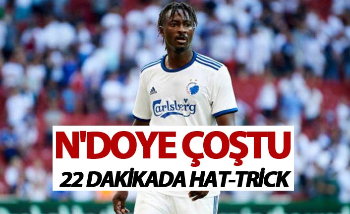 Trabzonspor'dan ayrılan N'Doye çoştu - 22 dakikada hat-trick