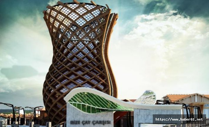 Rize'ye dev bardak heykeli