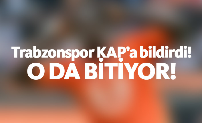 Trabzonspor Zargo Toure'yi KAP'a bildirdi