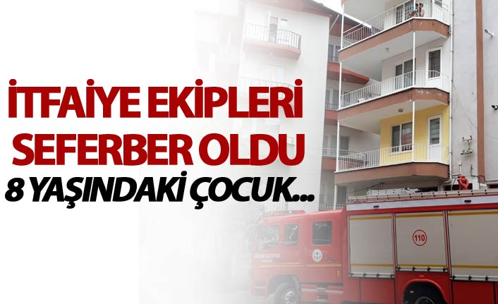 İtfaiye ekipleri küçük çocuk için seferber oldu