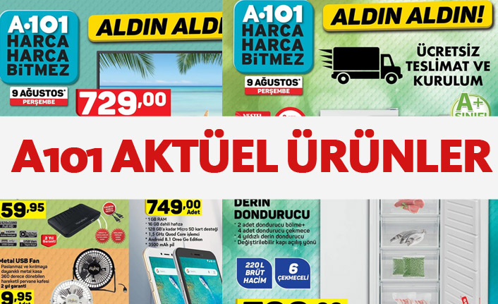 A101 Aktüel Ürünler 9 Ağustos - A101'de bu hafta neler var?