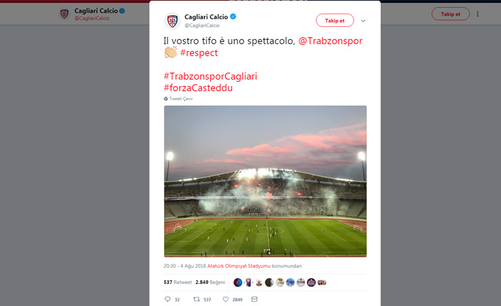 Cagliari Başkanı Şaştı Kaldı!