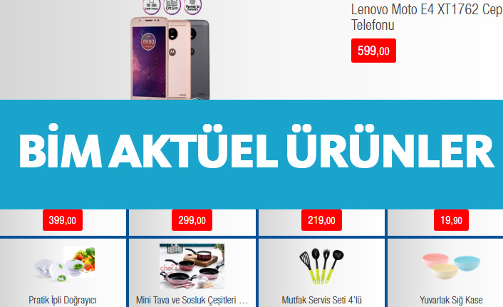 Bim Aktüel Ürünler 10 Ağustos - Bim'de bu hafta neler var?
