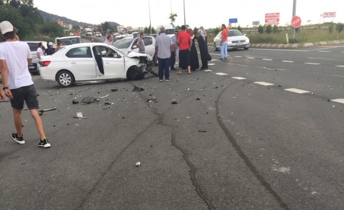 Çarşıbaşı'nda korkutan kaza