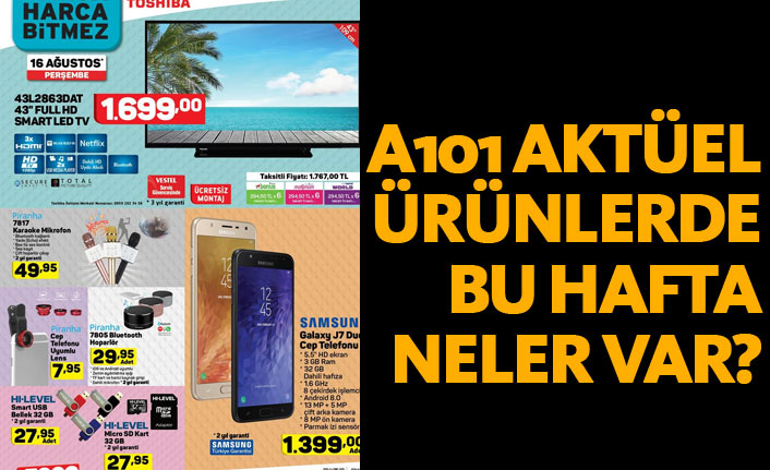 A101 Aktüel Ürünler 16 Ağustos listesi yayında! A101'de bu hafta neler var?