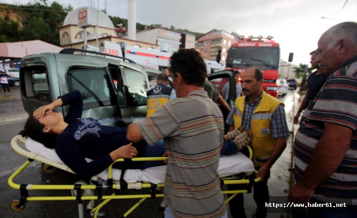 Giresun'da trafik kazası 3 yaralı