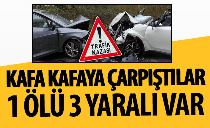 Giresun'da feci kaza! İki araç kafa kafaya çarpıştı! Bir kişi hayatını kaybetti