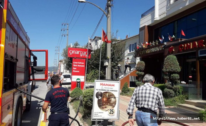 Yangın eğitimi yapılırken yangın çıktı