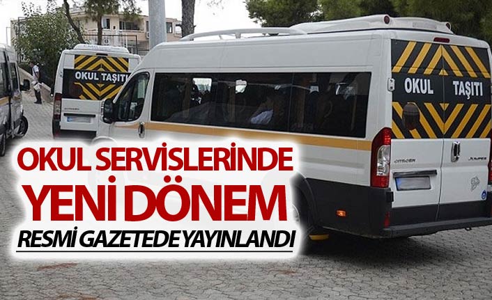 Okul servislerinde yeni dönem