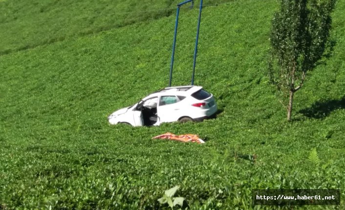 Çay bahçesine uçtu: 1 ölü