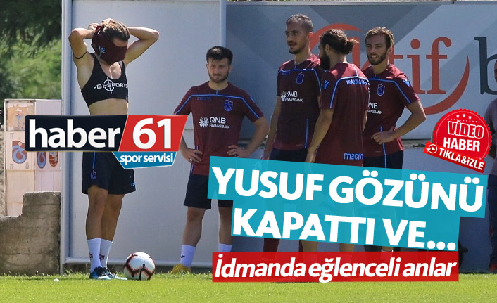 Yusuf Yazıcı gözü kapalı şut denedi