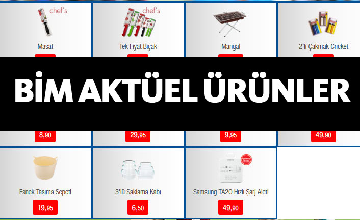 Bim'de bu hafta neler var? 17 Ağustos  Bim Aktüel Ürünleri