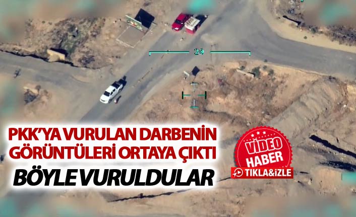 PKK'ya vurulan darbenin görüntüleri ortaya çıktı - Böyle vuruldular