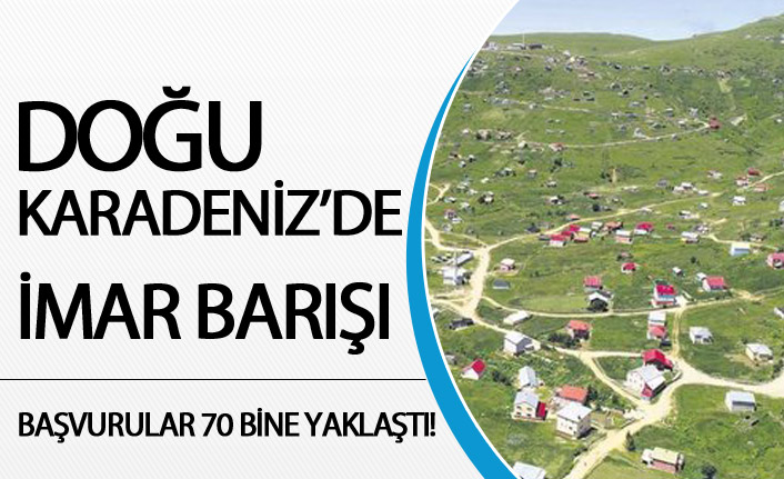 Doğu Karadeniz'de İmar Barışı başvuruları devam ediyor