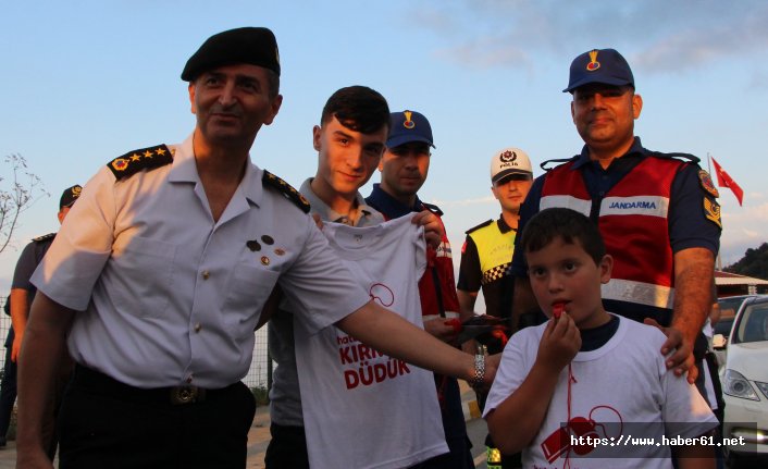 Trabzon'da çocuklar kırmızı düdükle hayat kurtaracak