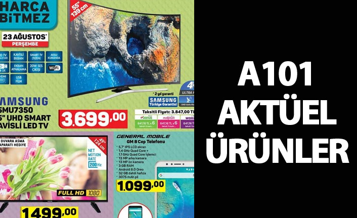 A101 Aktüel Ürünleri 23 Ağustos kataloğu - A101'de bu hafta neler var?